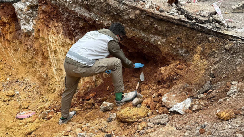 Alt Yapı &Ccedil;alışmalarında İnsan Kemikleri Bulundu