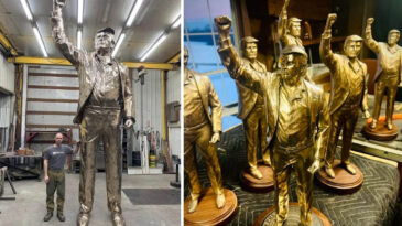 Altın Kaplama Trump Heykeli Krizi: '&Ouml;dememi Yapmadan Alamazlar'