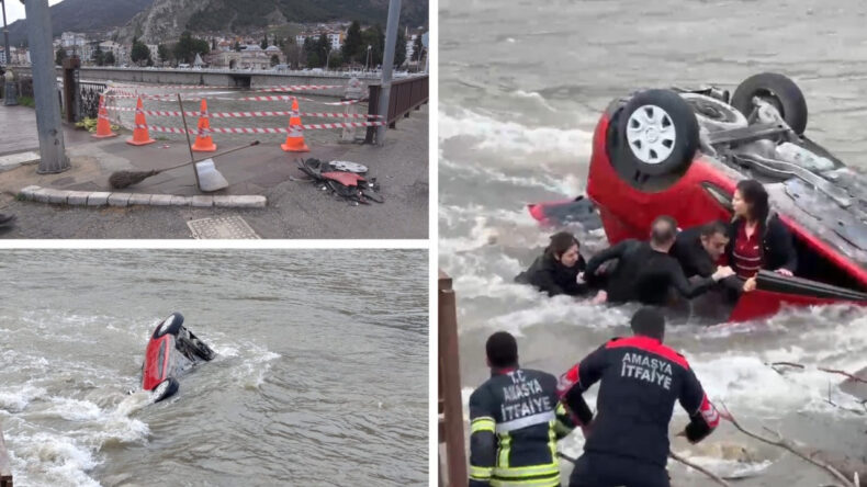 Amasya'da Feci Kaza! Anne ve Kızı Neme D&uuml;şt&uuml;