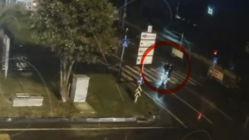 Kaza anı güvenlik kamerası görüntüsü