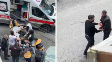 Ayrıldığı Kadının Yanındaki Erkeği Bı&ccedil;akladı