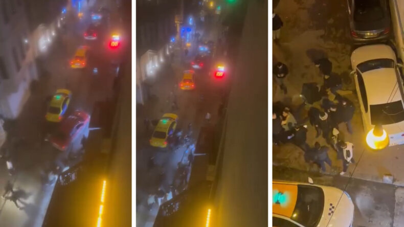 Beyoğlu'nda Gece Yarısı İki Ayrı Kavga: Otomobil Tehlike Saçtı