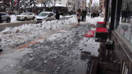 Binadan D&uuml;şen Buz Sarkıtı K&uuml;&ccedil;&uuml;k Kızı Yaraladı