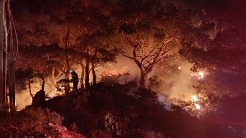 Bodrum'da Korkutucu Yangın Olayı