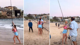 Bondi Plajı'nda Vegan ve Balık&ccedil;ı Arasında Gerginlik