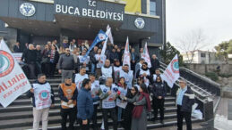 Buca Belediyesi Memurları Eylemlerinin 5. G&uuml;n&uuml;nde