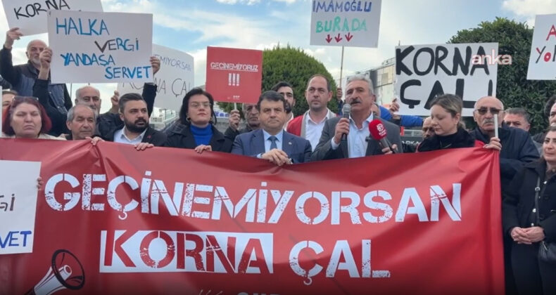 Bursa'da "Ge&ccedil;inemiyorsan Korna &Ccedil;al" Eylemi