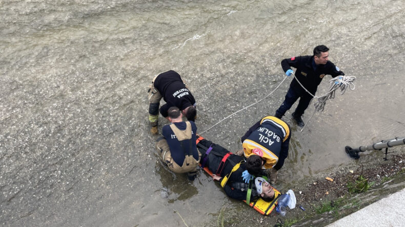 Dere yatağında hayat kurtaran m&uuml;dahale