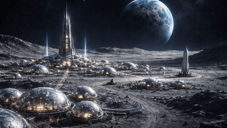 Elon Musk Y&ouml;n&uuml;n&uuml; Değiştirdi: Ay'a Şehir İnşa Edecek