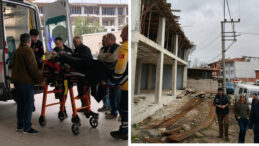 Enerji Hattına Temas Eden İş&ccedil;i, 5 Metre Y&uuml;kseklikten D&uuml;şt&uuml;