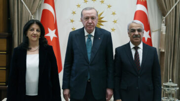 Erdoğan'la G&ouml;r&uuml;şen İmralı Heyeti: Ortak İradenin Teyidi