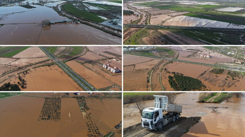 Felaketin Boyutu Havadan G&ouml;r&uuml;nt&uuml;lendi