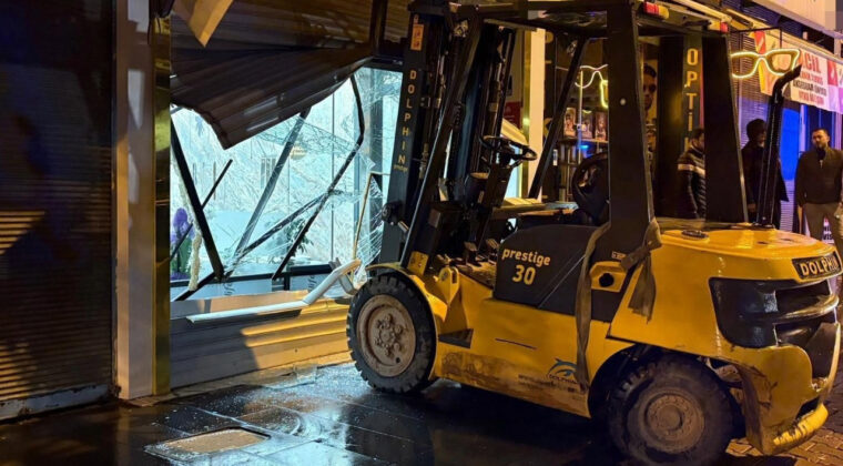 Forkliftli Kuyumcu Soygunu