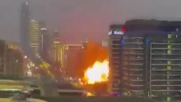 İran F&uuml;zeleri Dubai&rsquo;yi Hedef Aldı: 4 Yaralı