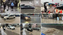 İzmir Sokakları Yağışla Savaş Halinde