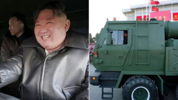 Kim Jong Un'dan G&uuml;&ccedil; G&ouml;sterisi: Roketatarın Başına Ge&ccedil;ti