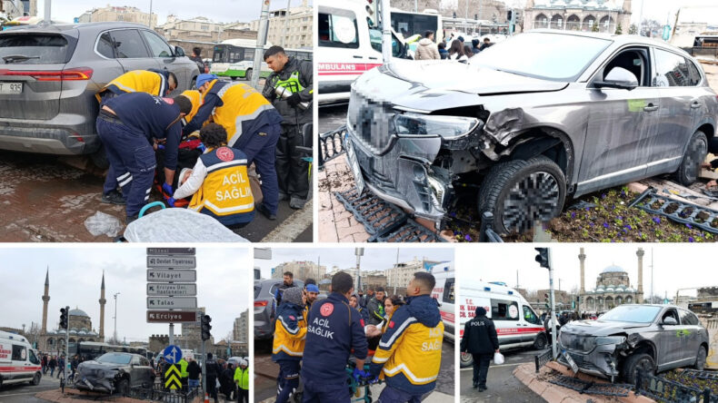 Kontrolden &Ccedil;ıkan Cip Yayaların Arasına Daldı: 5 Yaralı