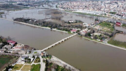 Meri&ccedil; Nehri i&ccedil;in İkaz Seviyesi "Sarı"ya D&uuml;şt&uuml;: Debiler Geriliyor