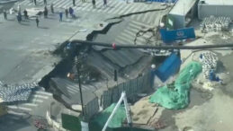 Metro İnşaatında Korkutan Anlar: Yol &Ccedil;&ouml;kt&uuml;