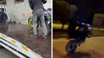 Motosiklet Şovu K&ouml;t&uuml; Bitti
