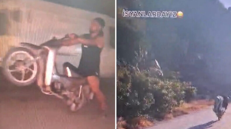 Motosikletliye 'İsyanlardayız' Videosu Nedeniyle Ceza Kesildi