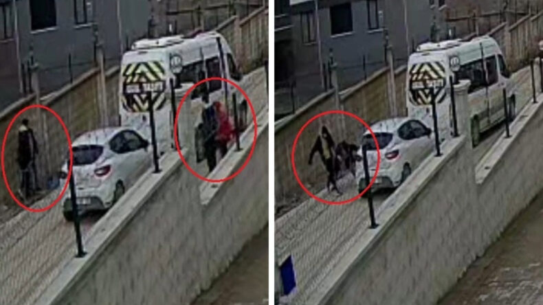 &Ouml;ğrencilerin G&ouml;zleri &Ouml;n&uuml;nde Yumruk Yumruya Kavga