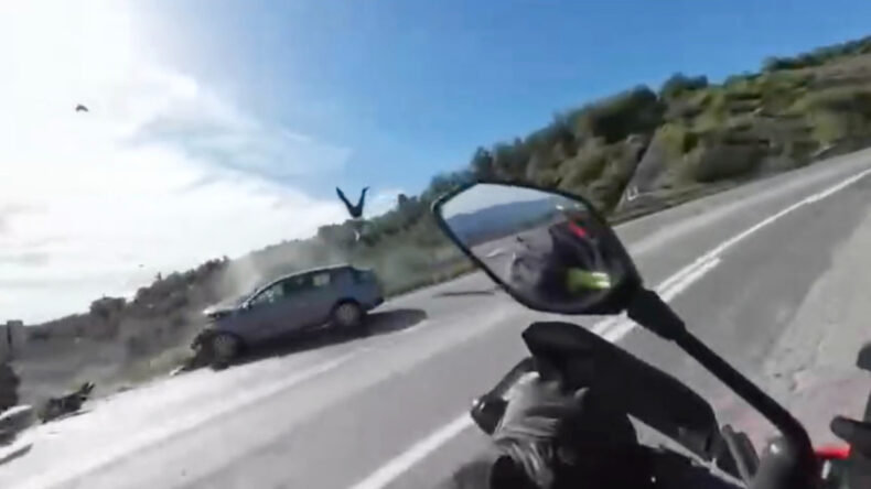 &Ouml;l&uuml;m Anı Motosiklet Kamerasında