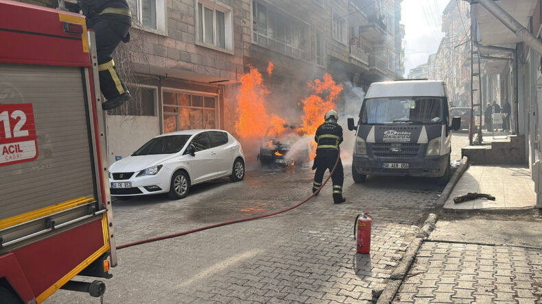 Park Halindeki Ara&ccedil; Alev Alev Yandı