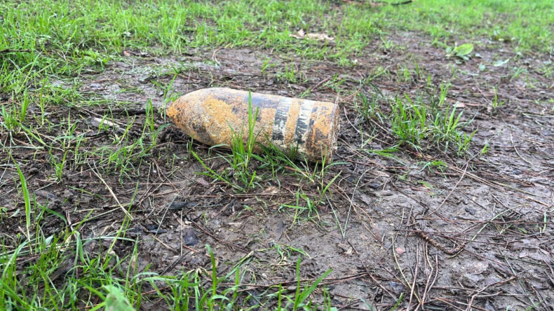Piknikte 110 Yıllık Mermi Bulundu