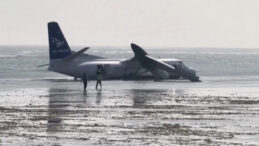 Pistte Duramayan U&ccedil;akta Korku Dolu Anlar