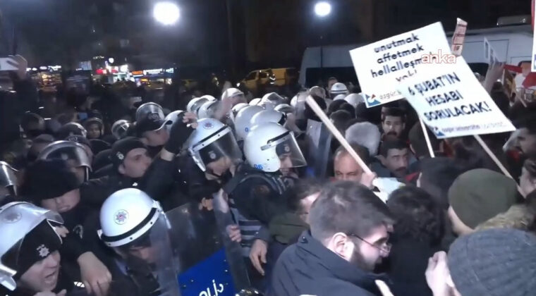 Polis, Ankara'daki 6 Şubat Y&uuml;r&uuml;y&uuml;ş&uuml;ne M&uuml;dahale Etti: G&ouml;zaltılar Ger&ccedil;ekleşti