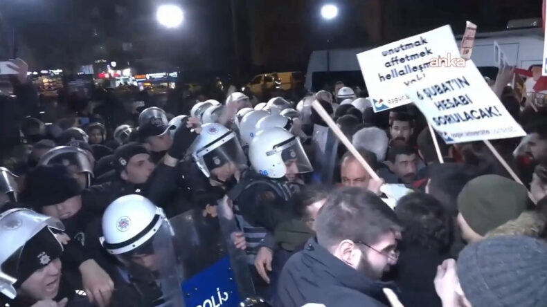 Polis, Ankara'daki 6 Şubat Y&uuml;r&uuml;y&uuml;ş&uuml;ne M&uuml;dahale Etti: G&ouml;zaltılar Ger&ccedil;ekleşti