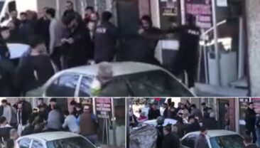 Polise Satırla Saldırı: 4'&uuml; Polis, 6 Yaralı