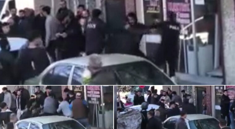 Polise Satırla Saldırı: 4'&uuml; Polis, 6 Yaralı