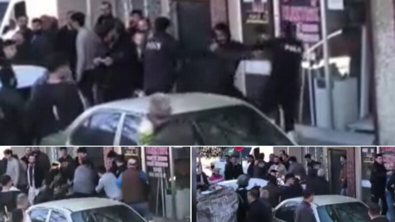 Polise Satırla Saldırı: 4'&uuml; Polis, 6 Yaralı