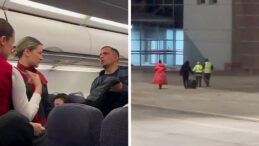 Rahatsızlandığını Belirtip U&ccedil;aktan İndi, Yolculardan Helallik İstedi