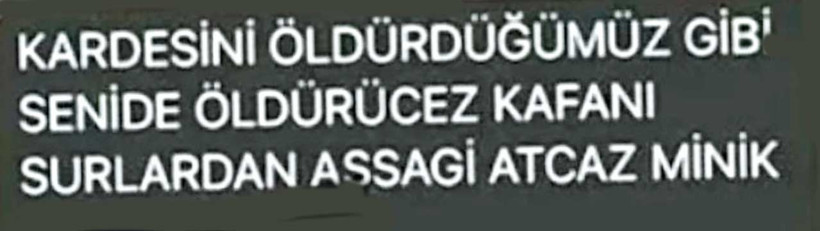 Tehdit Mesajı 2