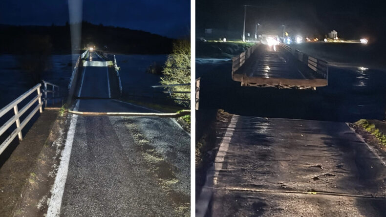 Şiddetli Yağışlar Nedeniyle K&ouml;pr&uuml; &Ccedil;&ouml;kt&uuml;