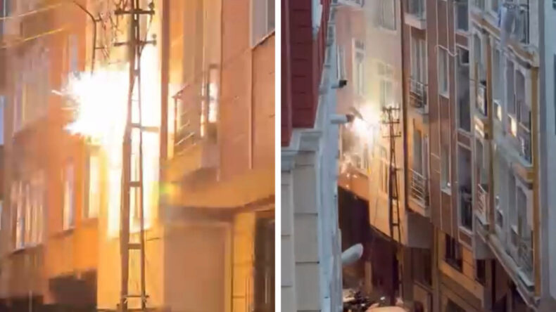 Şişli'de Elektrik Direğindeki Patlamalar Paniğe Neden Oldu