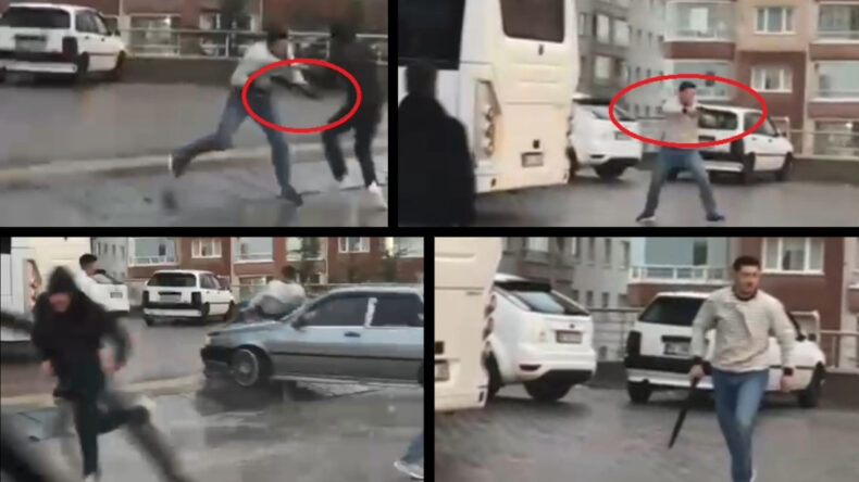 Sokak Ortasında Film Sahnesini Aratmayacak Kavga