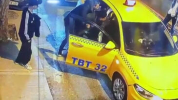 Taksicinin Tehditlerine &Ouml;fkeyle Cevap Verildi