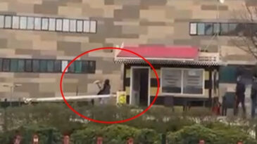 Taksiye Binmeyen Kadın, Durağın Camlarını Kırdı