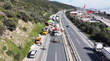 TEM Otoyolu'nun İstanbul Ge&ccedil;işinde Tek Şerit Uygulaması