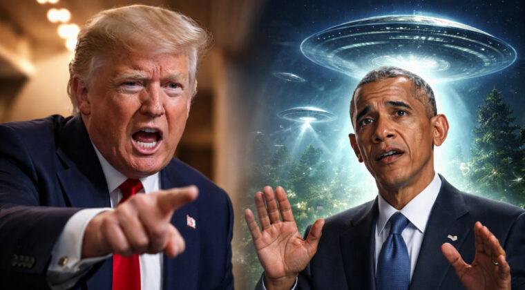 Trump'tan Obama'ya İtham: Uzaylılarla İlgili Gizli Bilgileri A&ccedil;ıklamakla Su&ccedil;ladı