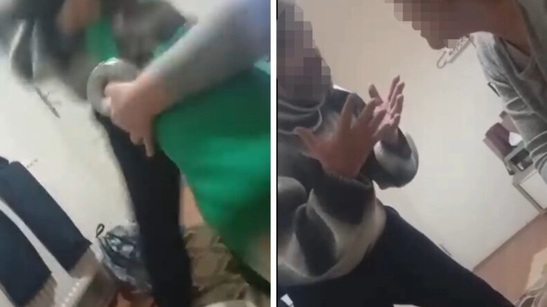 Üvey Baba Şiddeti Kameralara Yansıdı