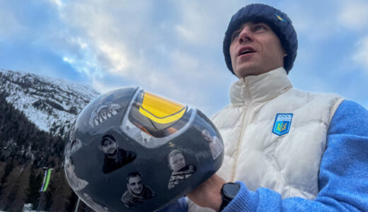 Vladyslav Heraskevych, Savaşta Kaybettiklerini Kaskında Yaşatıyor