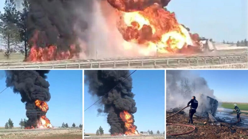Yakıt Yüklü TIR Alev Topuna Döndü