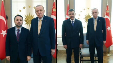 Yeni Bakanlar Beştepe'de Erdoğan Tarafından Kabul Edildi