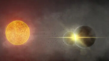 11 bin ışık yılı &ouml;tede iki gezegen &ccedil;arpıştı