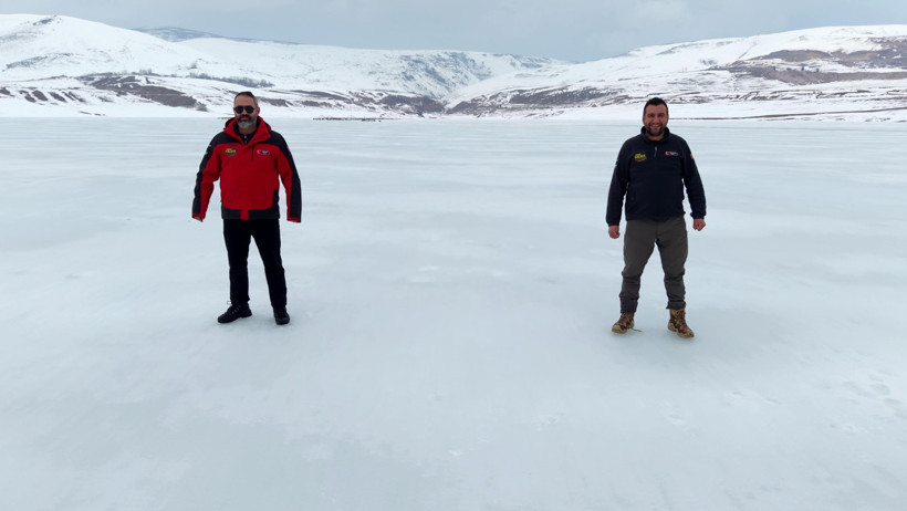 Demirdöven Barajı Buz Tutmuş Yüzeyi